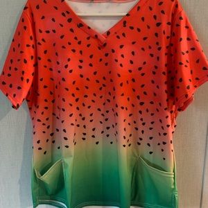 Watermelon scrub top